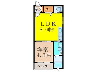 リバーサイド南摂津の物件間取画像